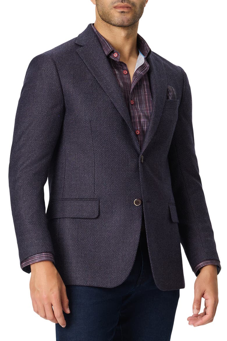 Arley Wool Blend Sportcoat, Main, color, BERRY