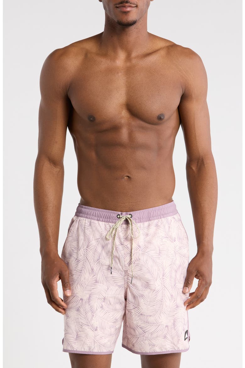Tackle Volley Swim Shorts, Main, color, ROSEWATER