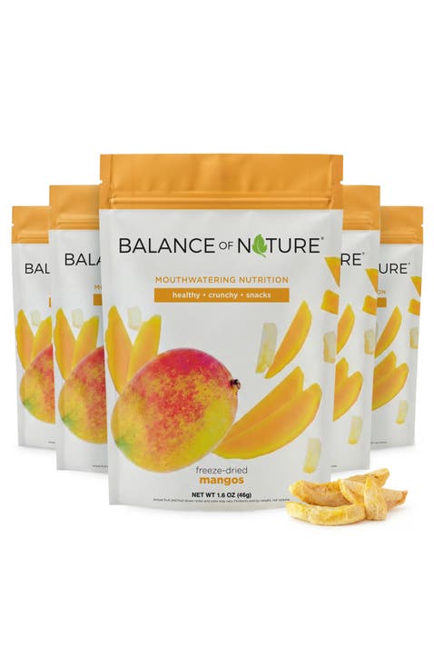 Freeze Dried Mango Slices Real Fruit Snack Five Pack