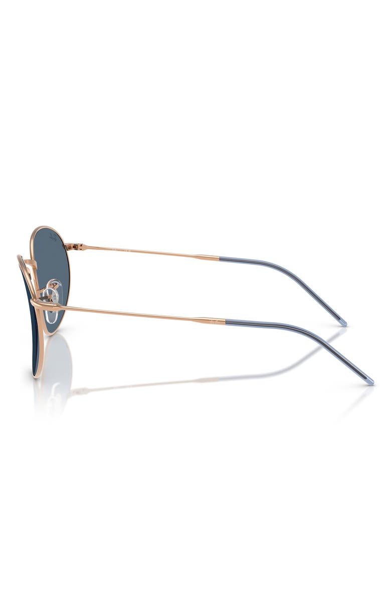 Ray-Ban Reverse Phantos 55mm Round Sunglasses, Alternate, color, Dark Blue