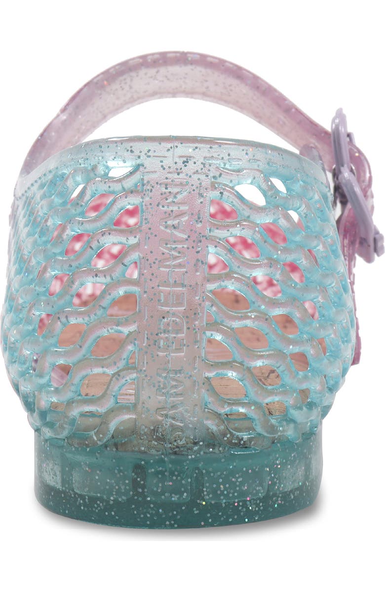 Esquire Kids' Quinn Jelly Mary Jane Flat, Alternate, color, Ombre Glitter