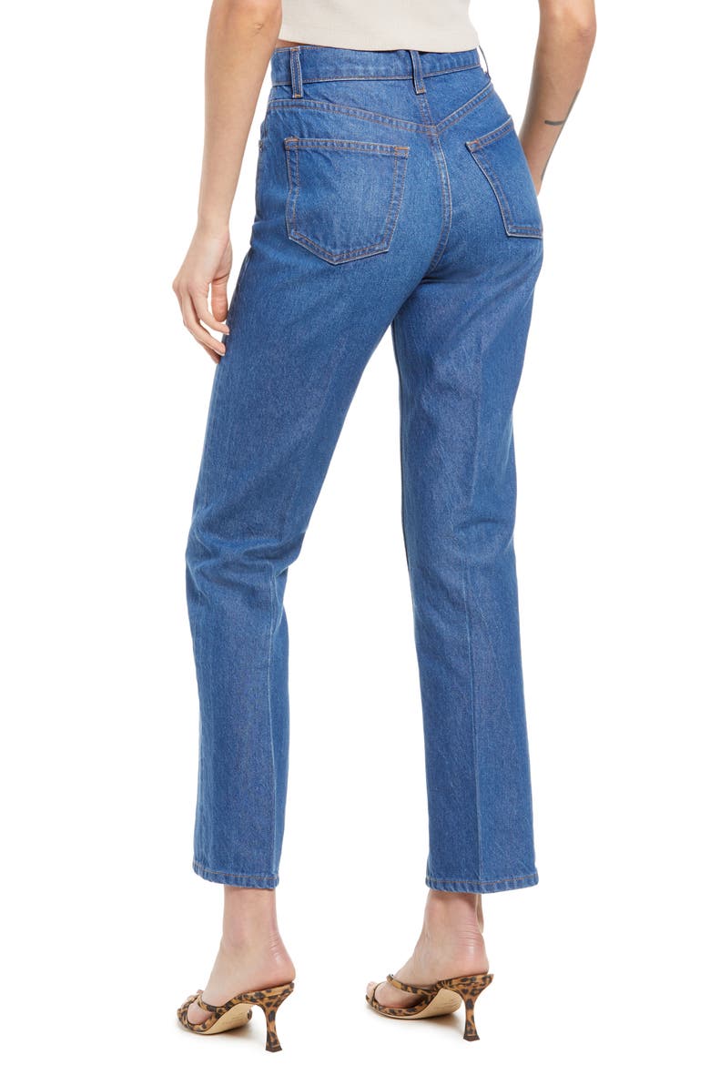 Cynthia High Waist Button Fly Jeans, Alternate, color, ZENIA