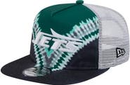 New Era Men's New Era Green/Black New York Jets Throwback Dye Golfer Snapback Hat