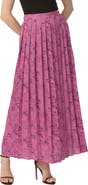 Kimi & Kai Women's Print Box Pleat Maxi Skirt