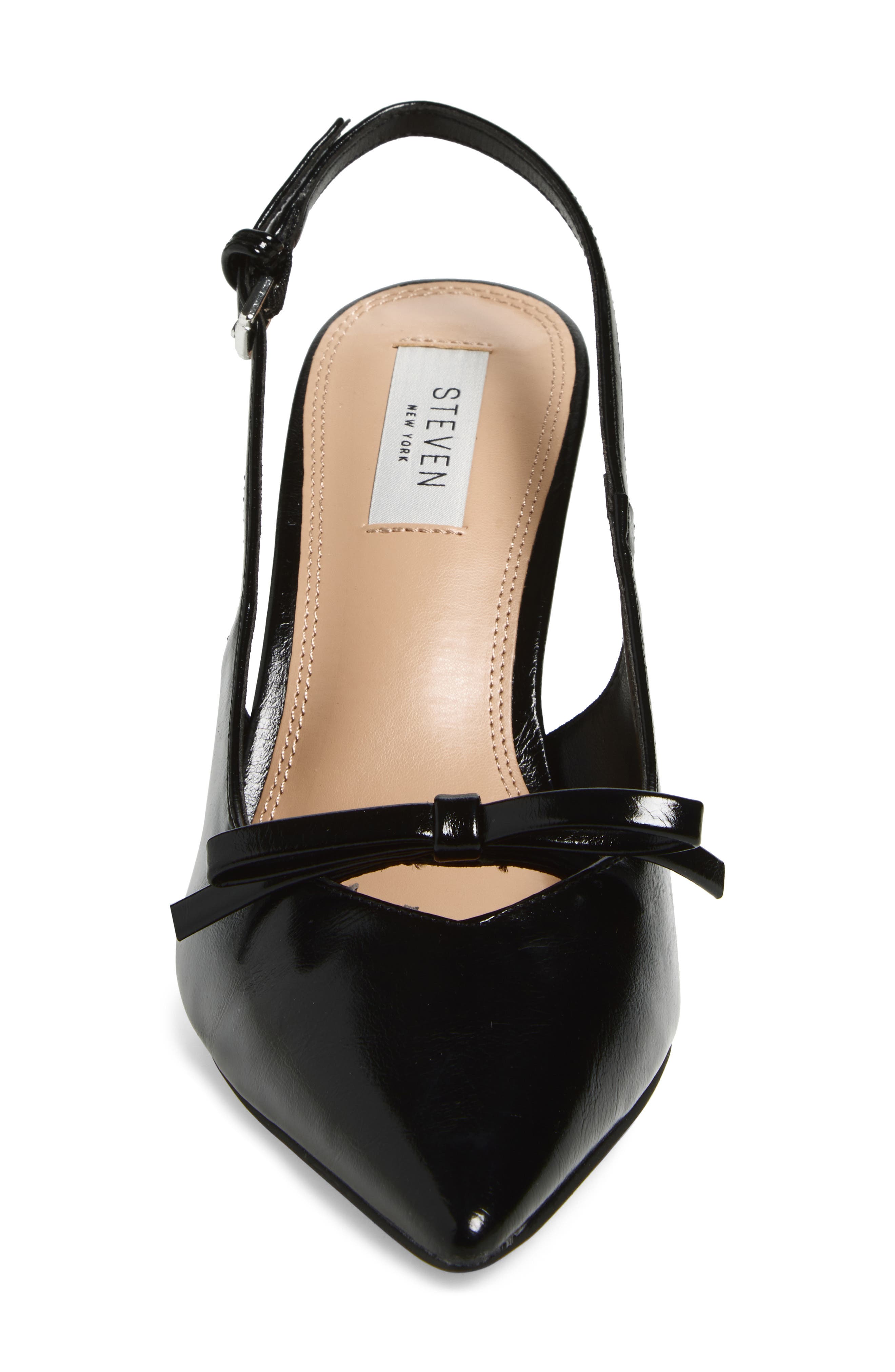Steven New York Linda Slingback Pump, Alternate, color, Black