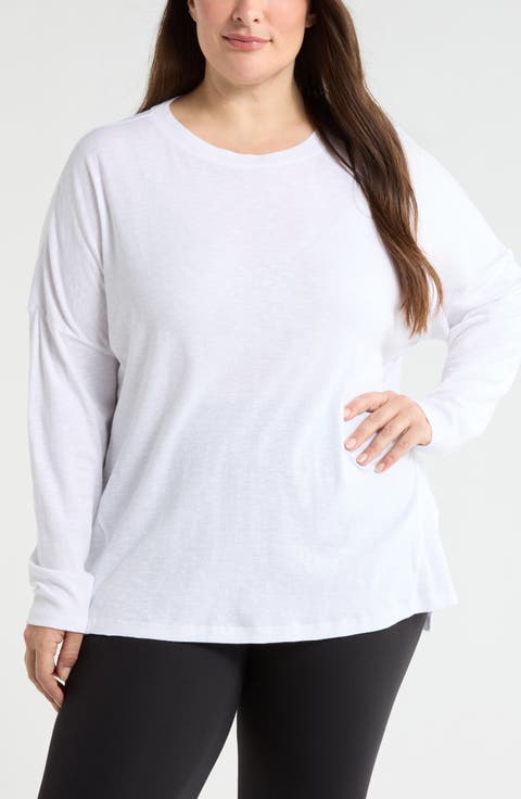 Ease Up Rib Oversize T-Shirt (Plus)