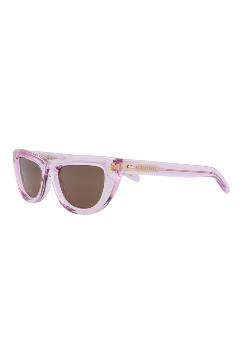 51mm Cat Eye Sunglasses, Alternate, color, VIOLET VIOLET BROWN