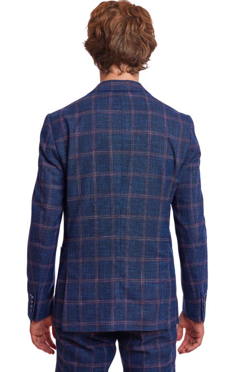 Paisley & Gray Dover Slim Fit Plaid Sport Coat In Blue