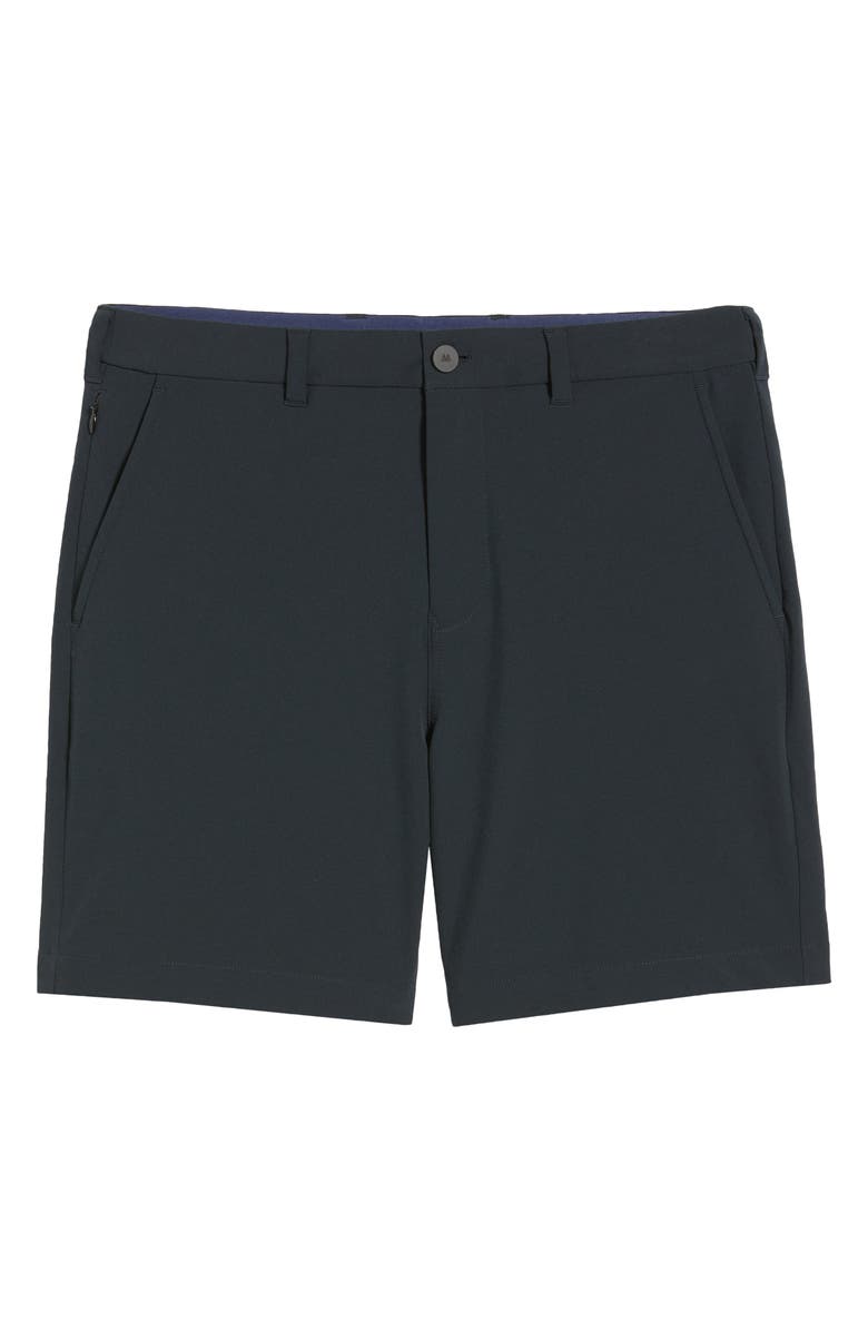 Mizzen+Main Helmsman Flat Front Performance Golf Shorts, Alternate, color, Black Solid