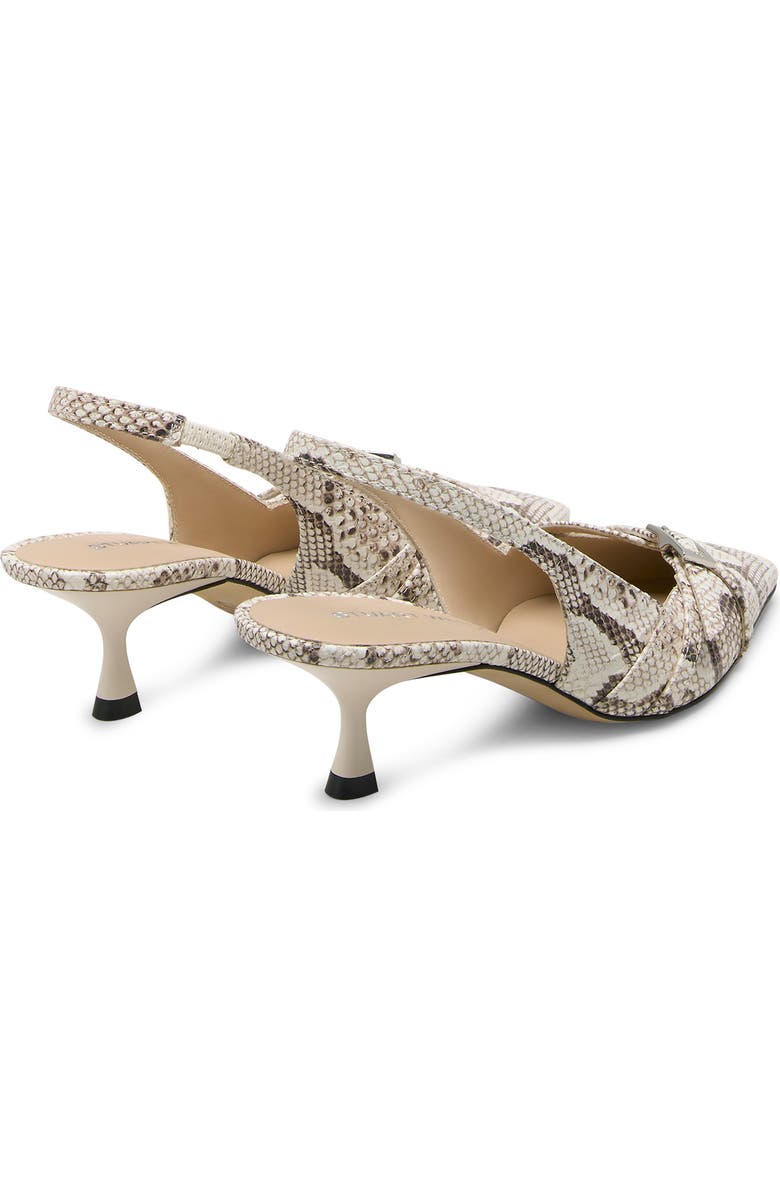 Stuart Weitzman Georgie Kitten Heel Slingback Pump, Alternate, color, Cream.