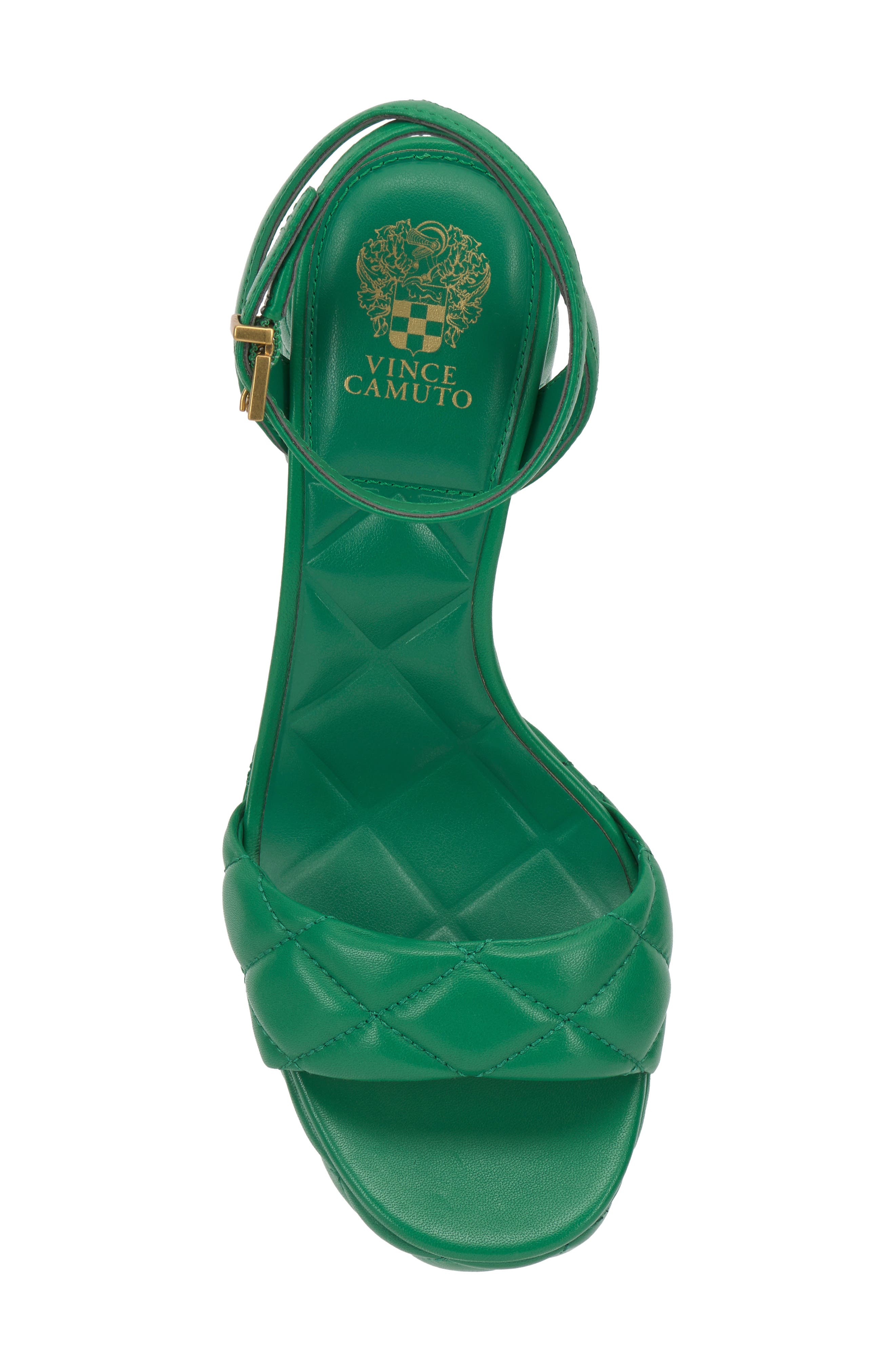 Vince Camuto Pendry Ankle Strap Platform Sandal, Alternate, color, Emerald