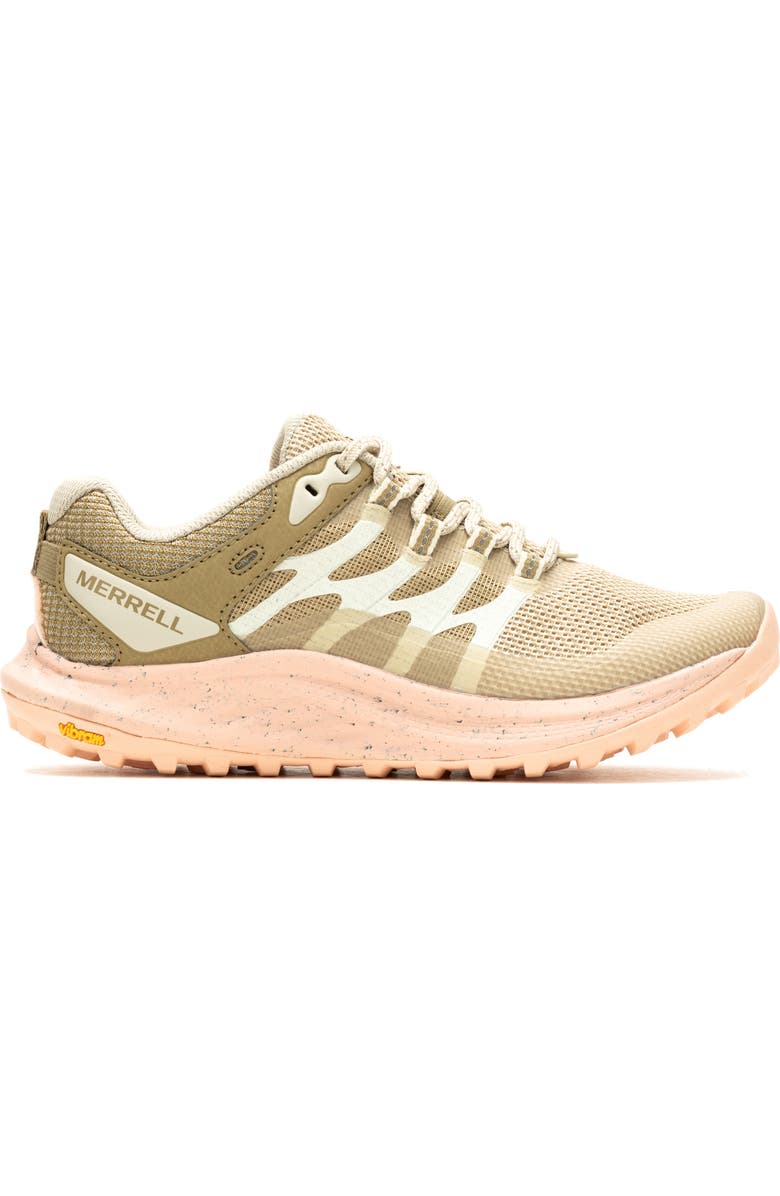 Merrell Antora 3 Trail Running Sneaker, Alternate, color, Cream/ Peach