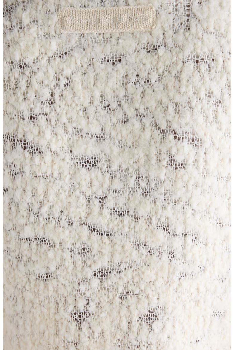 Kitsari Textured Wool Blend Cardigan, Alternate, color, WHITE