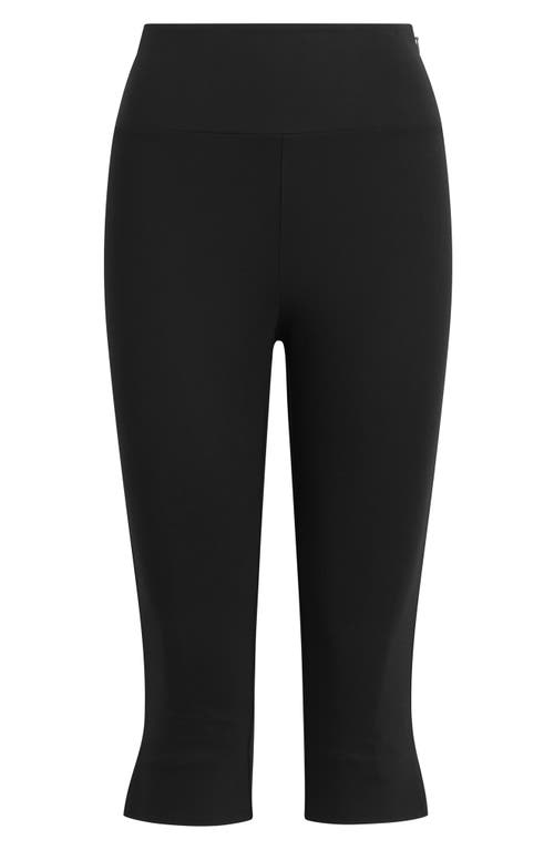 Shop Favorite Daughter The Rizzo Pedal Pusher Slit Hem Capri Pants In Black