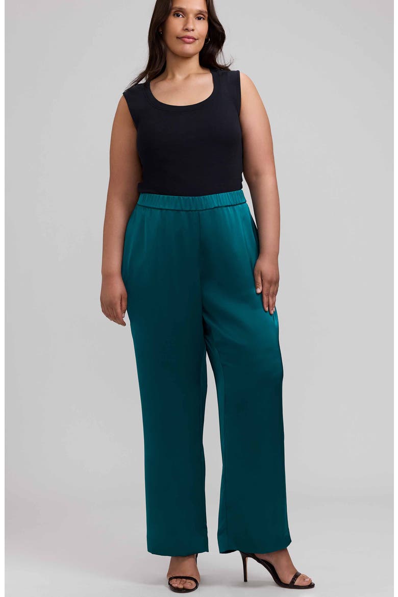 Hostess Pull-ON Pants, Alternate, color, EMERALD GREEN