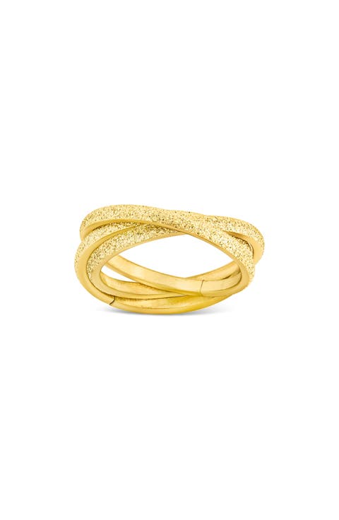 Edith Textured Triple Roll Ring