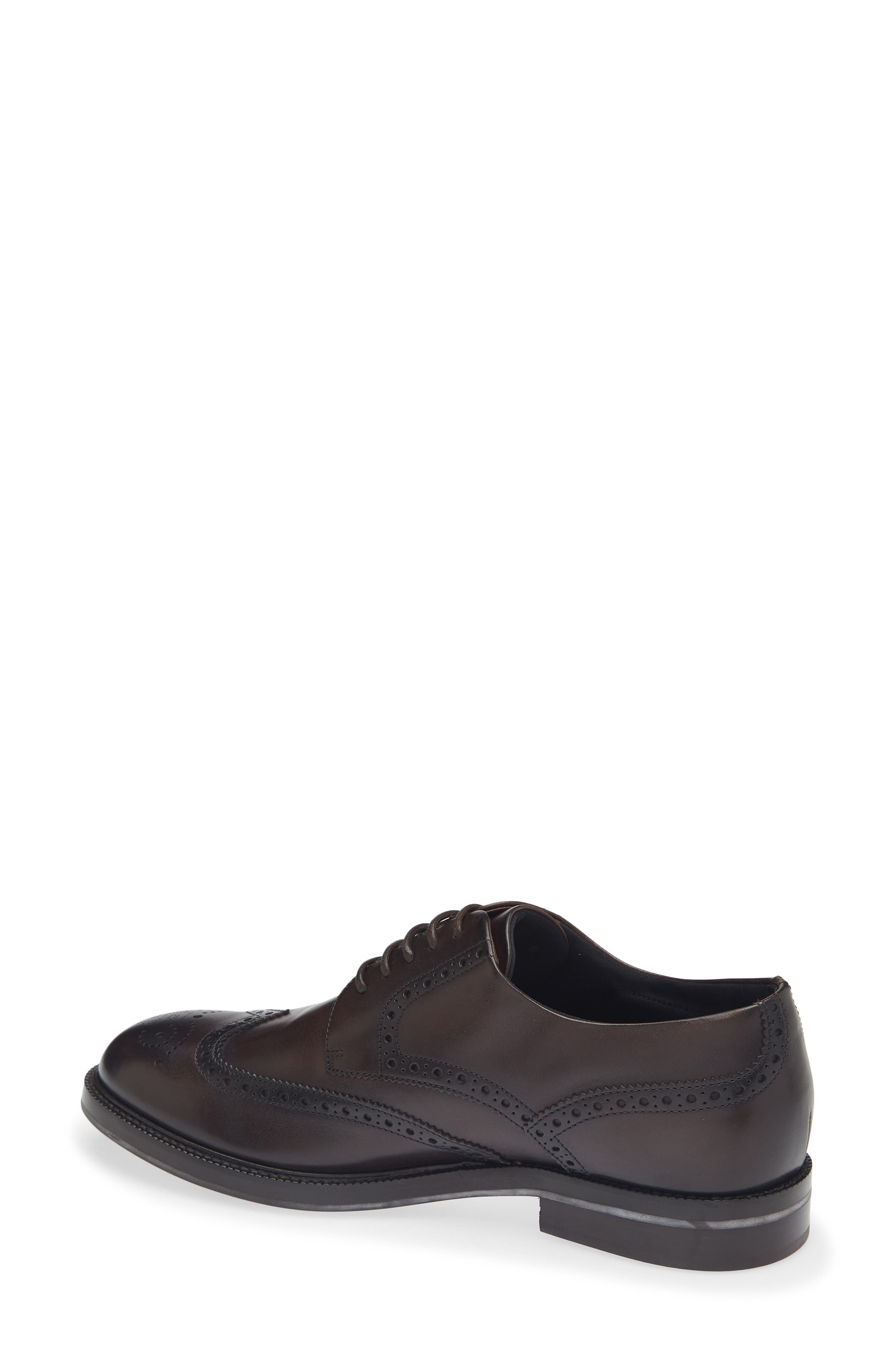 BOSS Dressletic Wingtip Derby, Alternate, color, Dark Brown