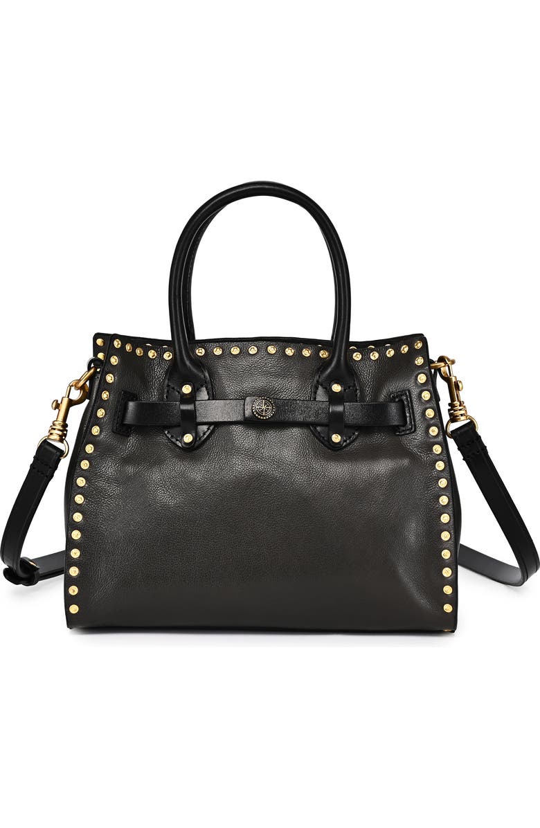 OLD TREND Westland Genuine Leather Studded Mini Tote, Main, color, Slate