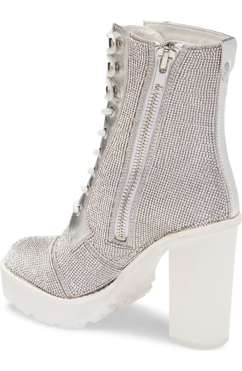 Steve Madden Winnie Harlow x Steve Madden Lisalove Croc Embossed Platform Bootie, Alternate, color,