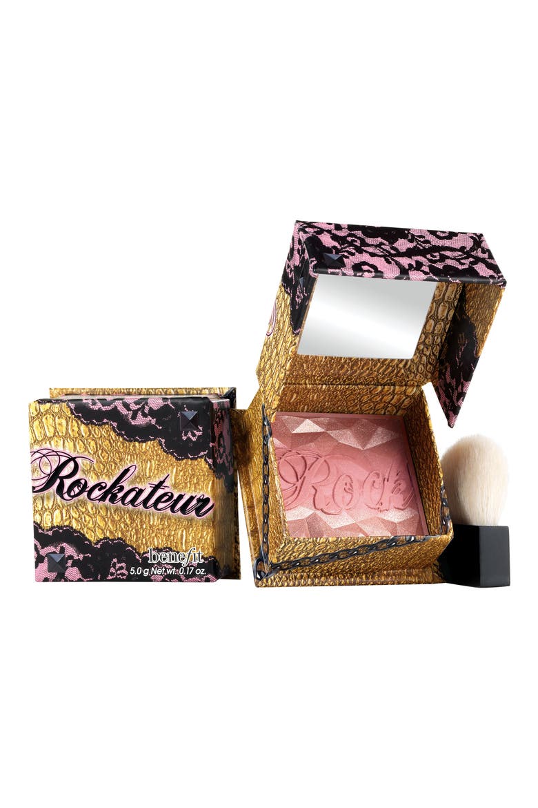 Benefit Rockateur Rose Gold Powder Blush, Main, color, ROSE GOLD