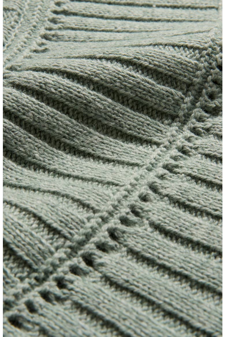 Rib Stitch Yoke Oversized Jumper, Alternate, color, Dark Skylight