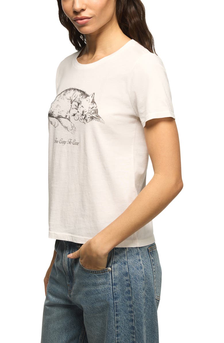 Lucky Brand Too Cozy To Care Crewneck T-Shirt, Alternate, color, Bright White