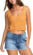 Billabong Open Stitch Crop Sweater Tank