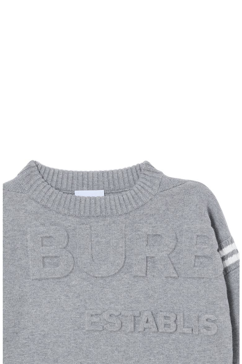 Kids' Guernsey Horseferry Logo Sweater Dress, Alternate, color, GREY MELANGE