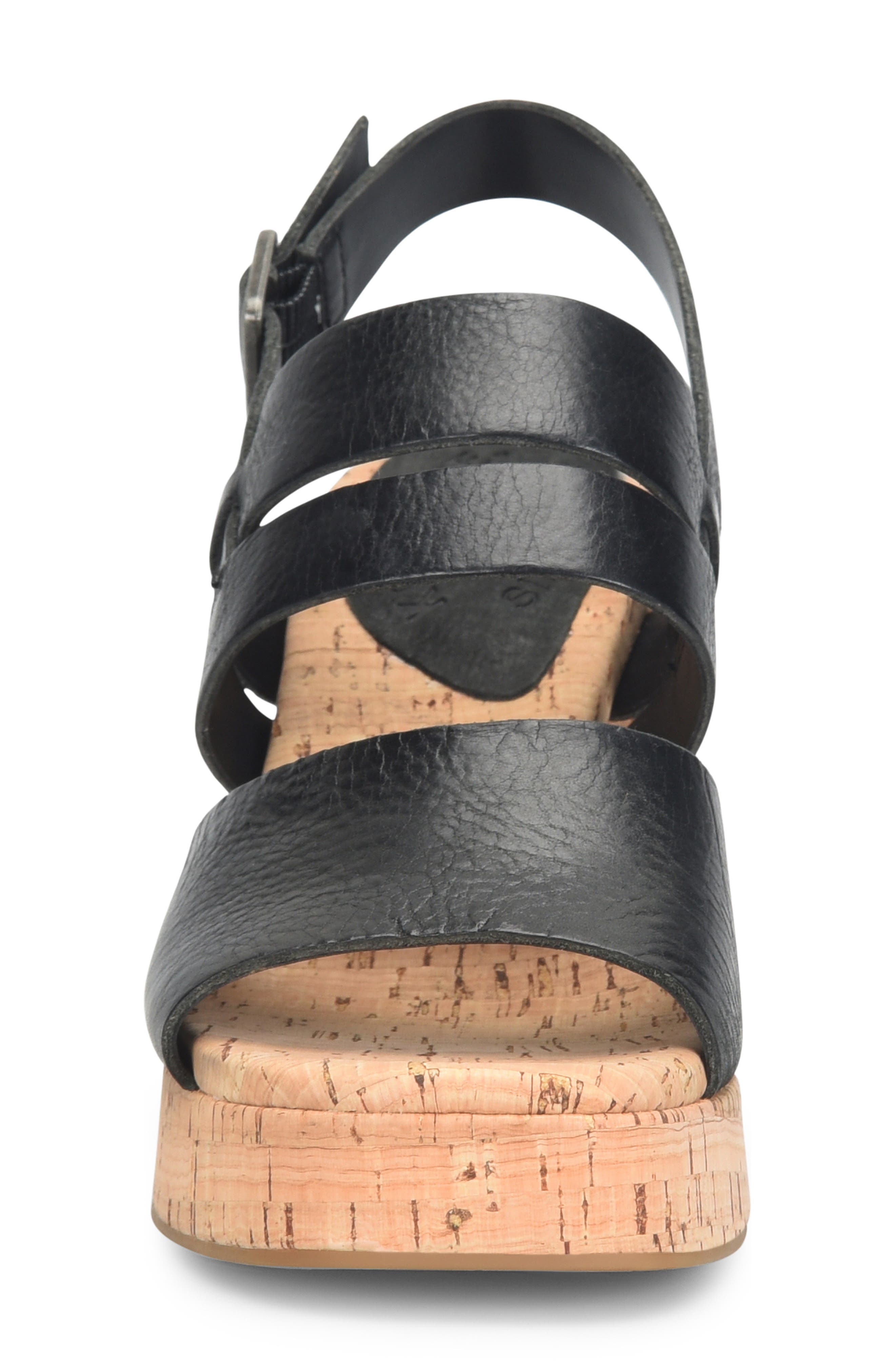 Kork-Ease<sup>®</sup> Maxi Sandal, Alternate, color, Black Leather