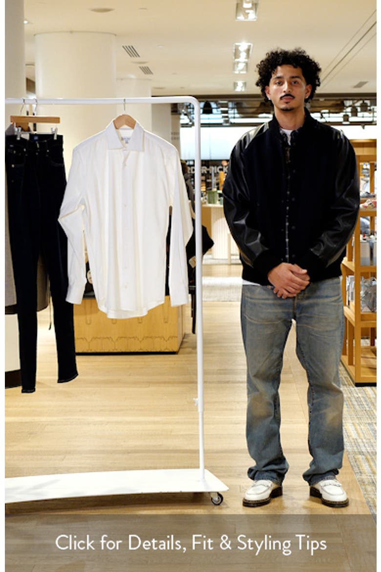 Campbell Perfect Pinpoint Regular Fit Button-Up Shirt video