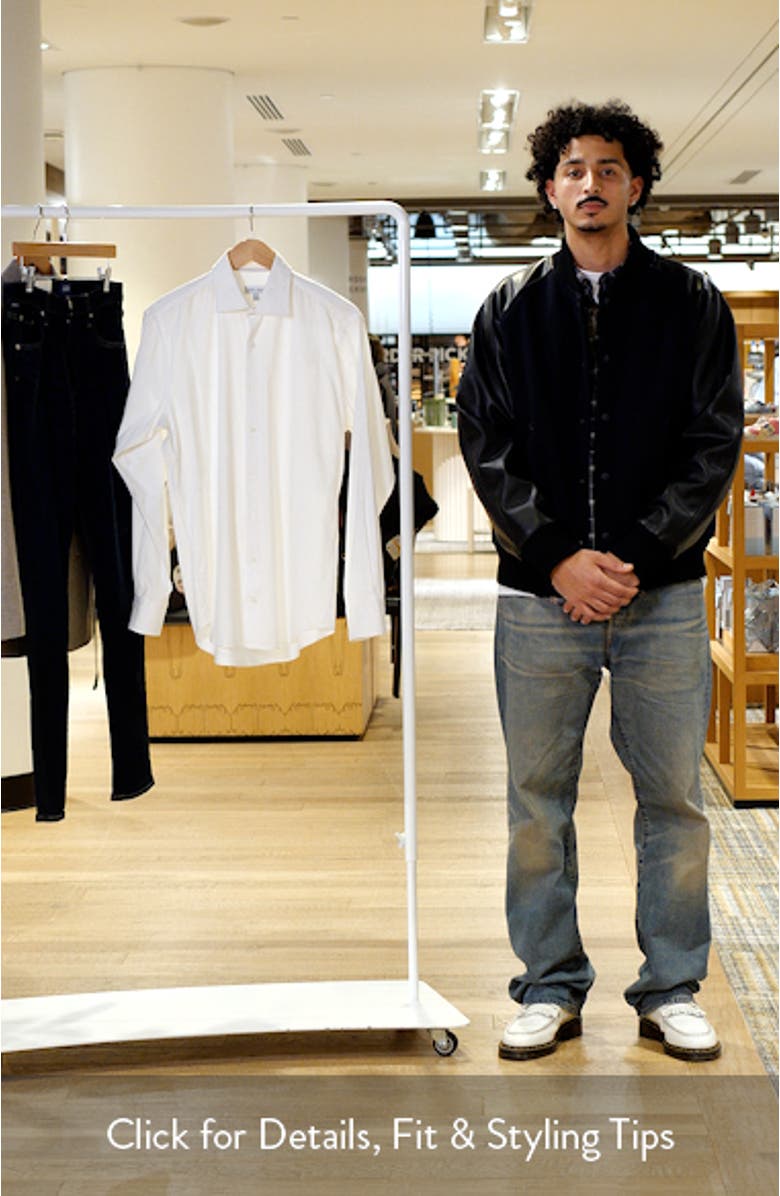 Campbell Perfect Pinpoint Regular Fit Button-Up Shirt, sales video thumbnail