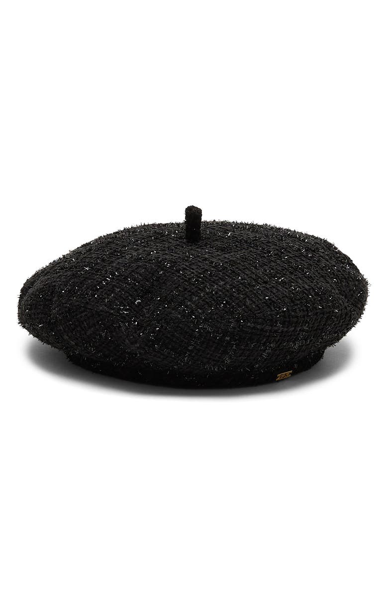 Eugenia Kim Carter Sparkly Tweed Beret, Alternate, color,