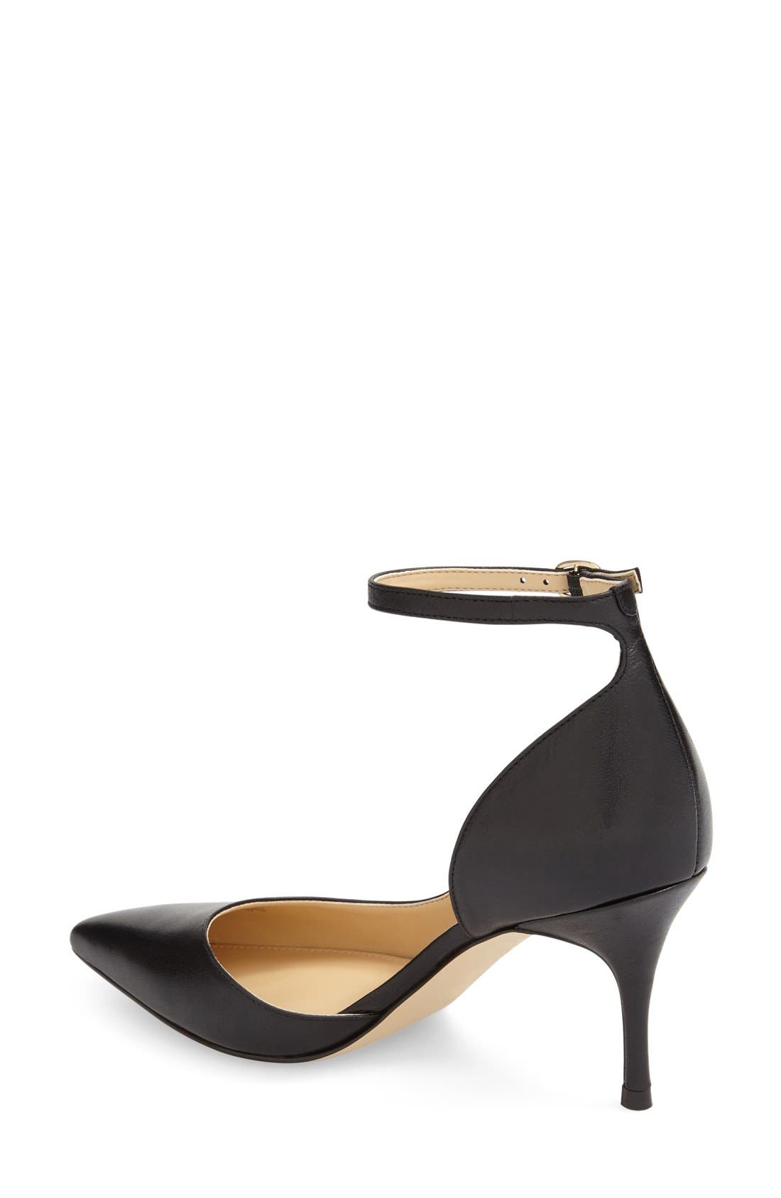 Ivanka Trump 'Brita' Ankle Strap Pointy Toe Pump, Alternate, color, 