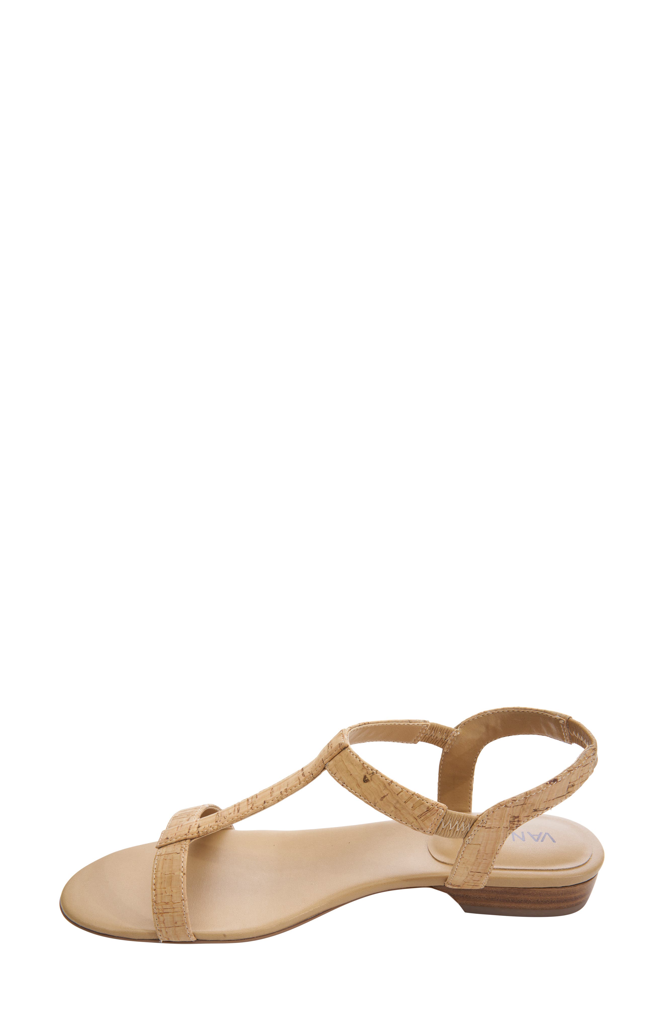 VANELi Blonde T-Strap Sandal, Alternate, color, 