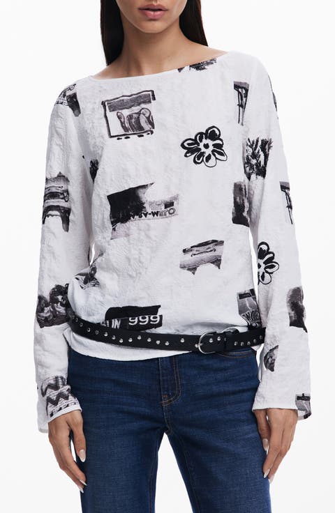 Desigual White Cotton Women Top main image 1