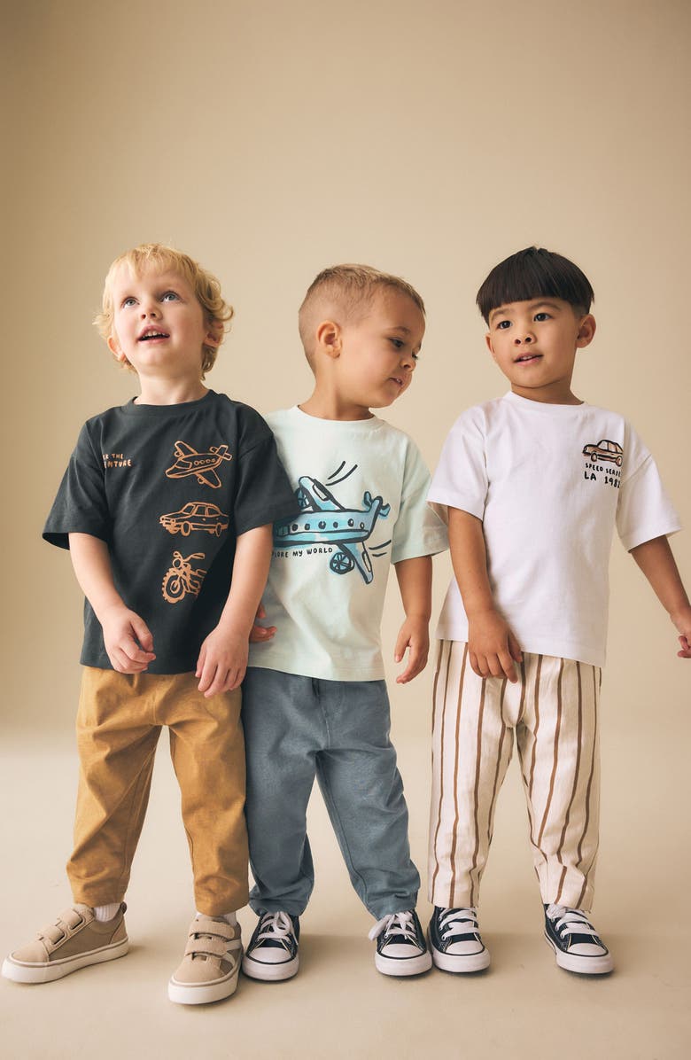NEXT Kids' 6-Pack Transport Assorted T-Shirts & Joggers Set, Alternate, color, Blue
