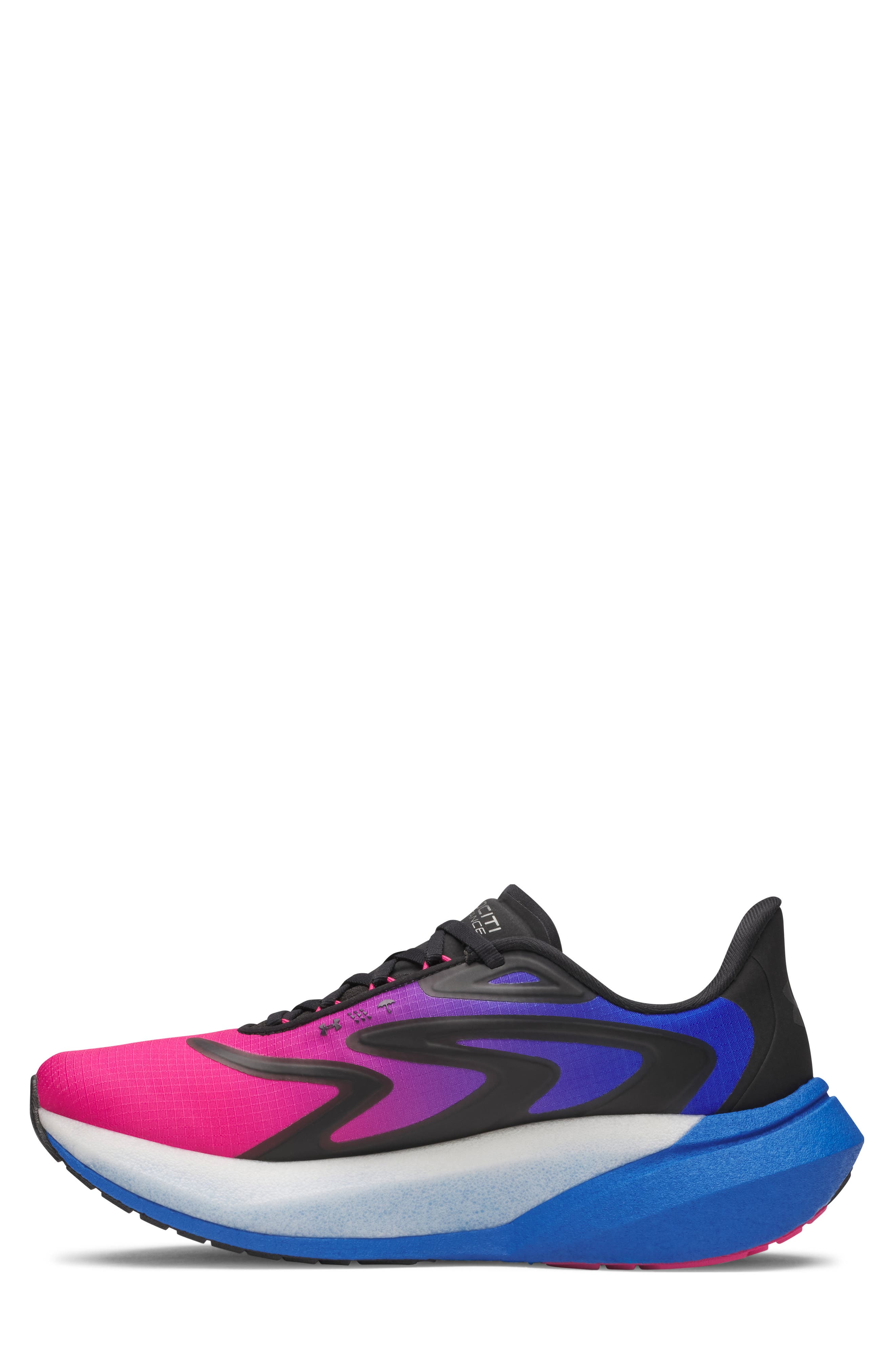UA Velociti Distance Storm Water Resistant Running Shoe, Alternate, color, BLACK MULTI