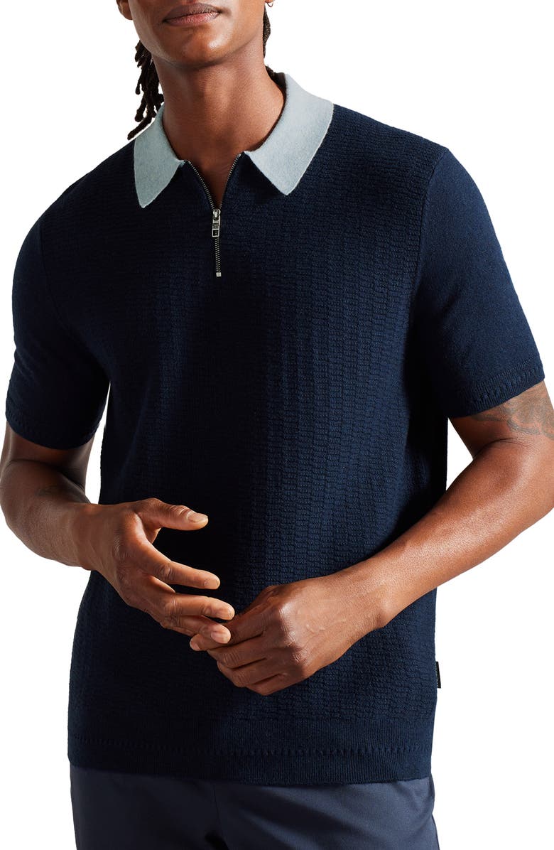 Ted Baker London Arwik Zip Sweater Polo, Main, color,