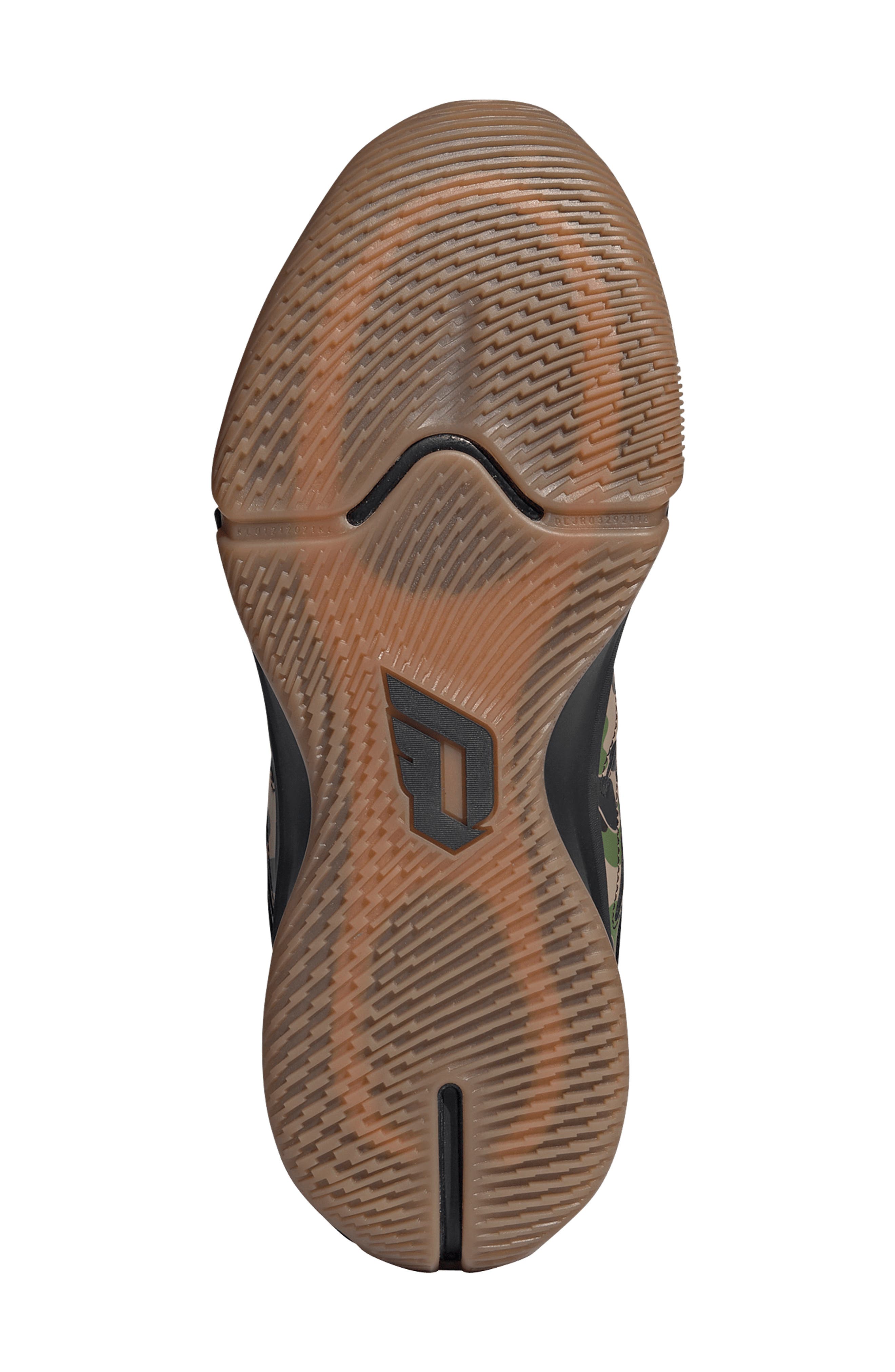 adidas x BAPE Dame 9 Sneaker, Alternate, color, Camo/ Black