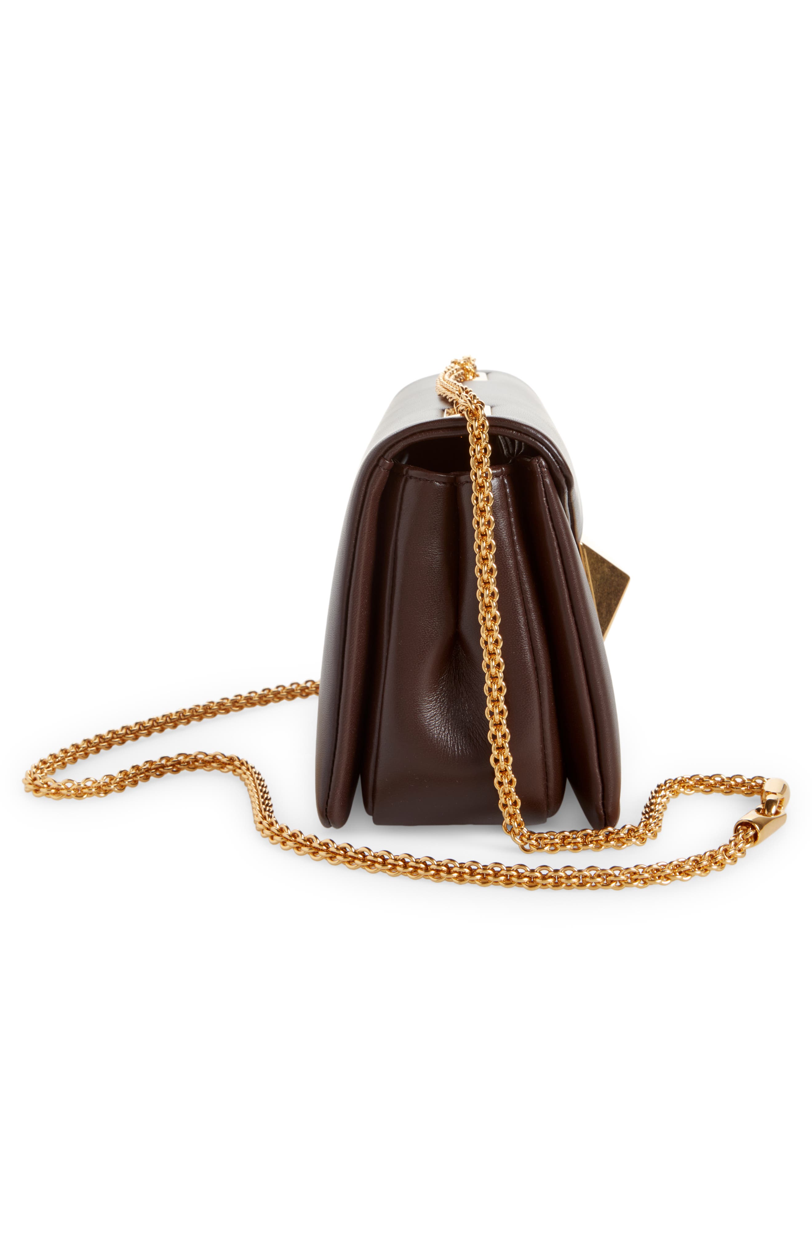 Valentino Garavani Small One Stud Leather Shoulder Bag, Alternate, color, 