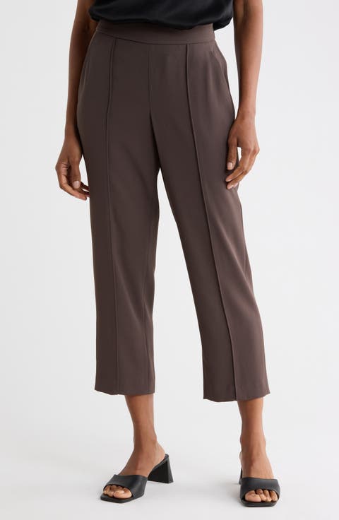 Mid Rise Tapered Pull-On Pants