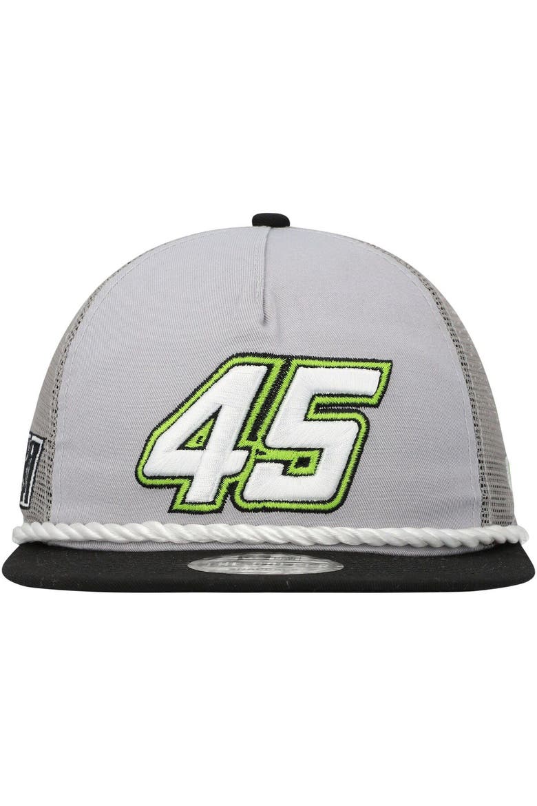 Men's New Era Gray/Black Kurt Busch Golfer Snapback Hat, Alternate, color, Gray