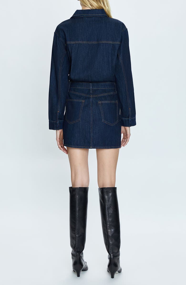Pistola Nina Long Sleeve Denim Shirtdress, Alternate, color, 