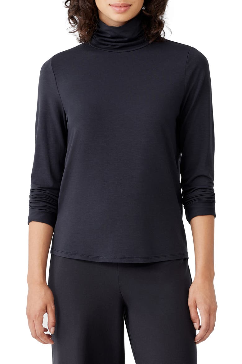 Turtleneck Top, Main, color, NOCTURNE