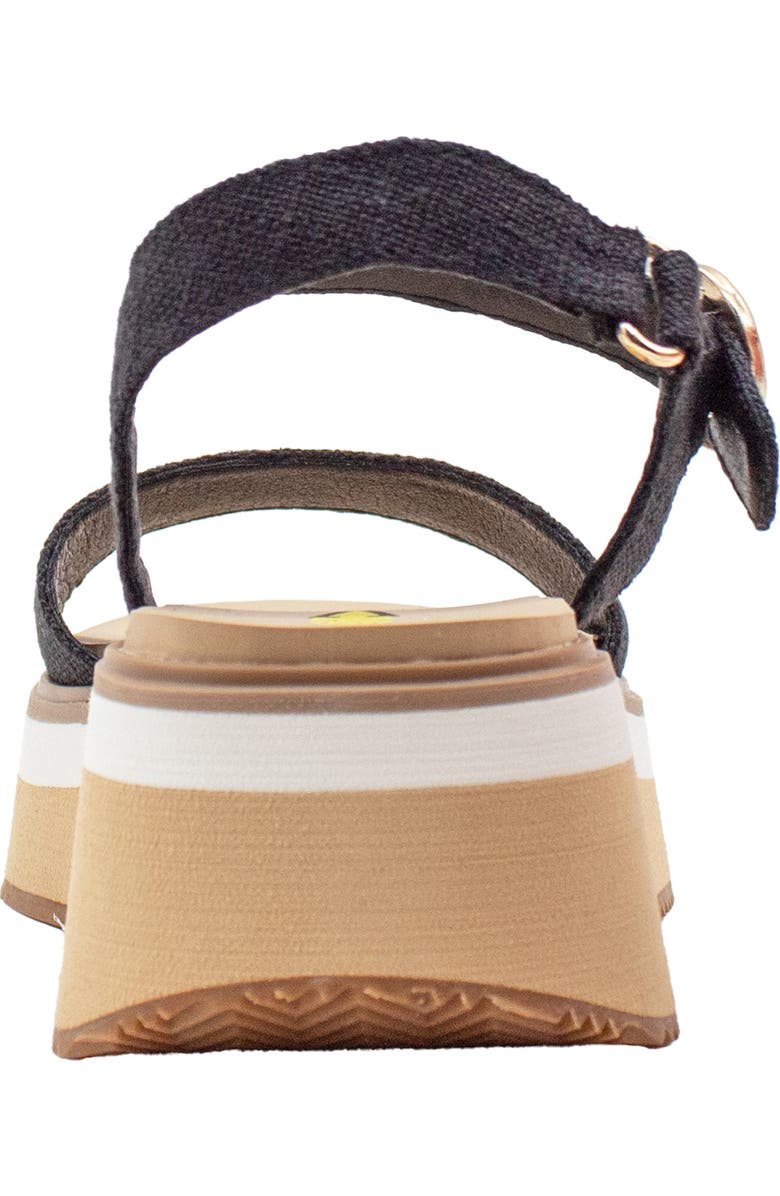 Volatile Porcini Ankle Strap Platform Sandal, Alternate, color, Black Linen