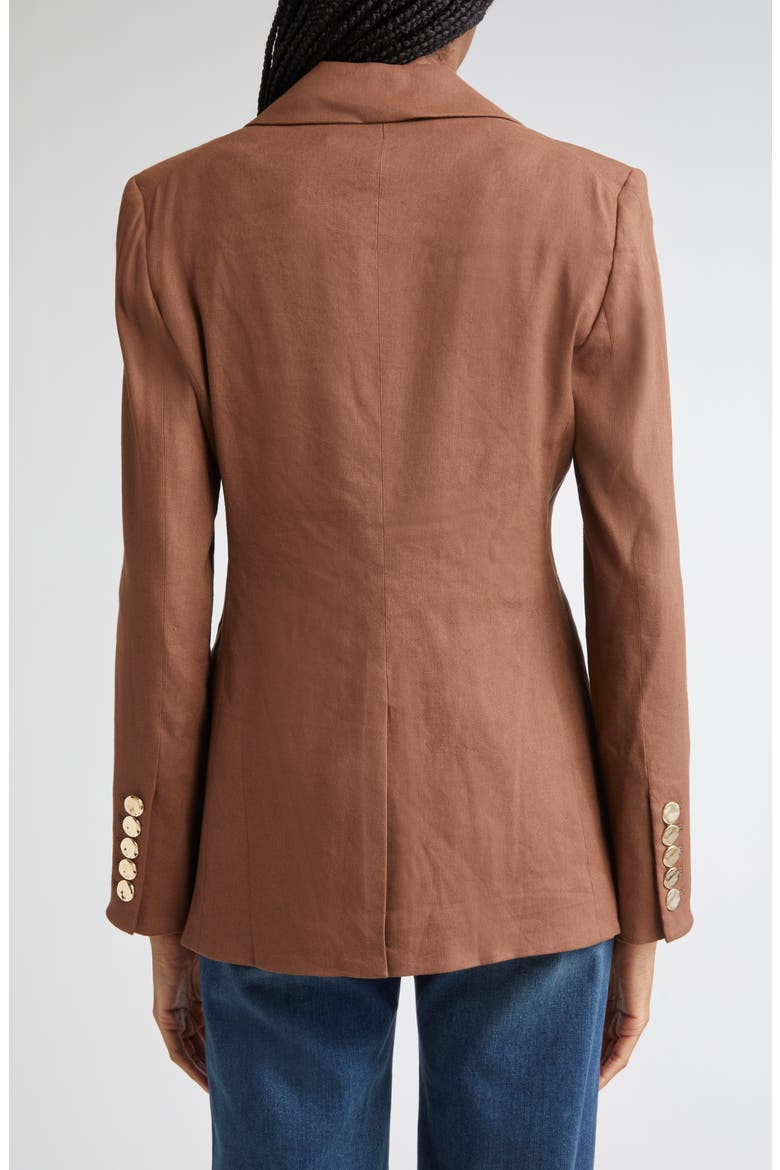 Elle Linen Blend Dickey Jacket, Alternate, color, LIGHT CHICORY