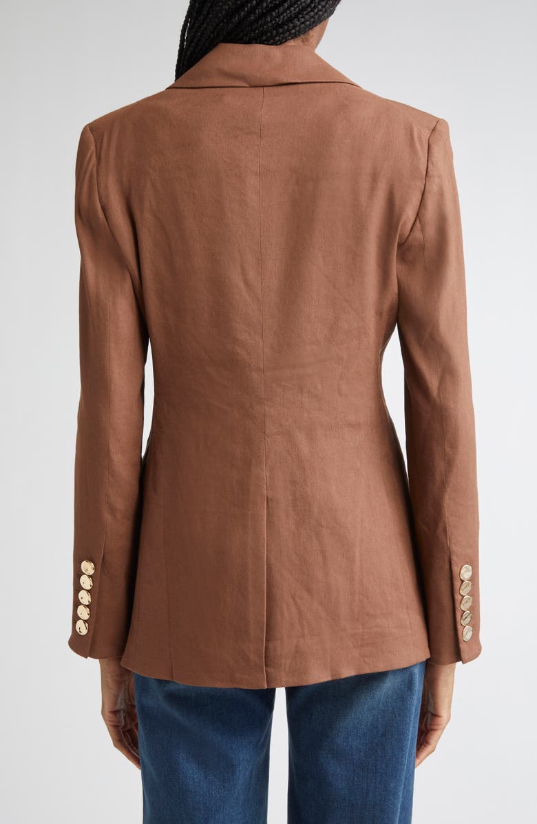 Veronica Beard Elle Linen Blend Dickey Jacket, Alternate, color, Light Chicory