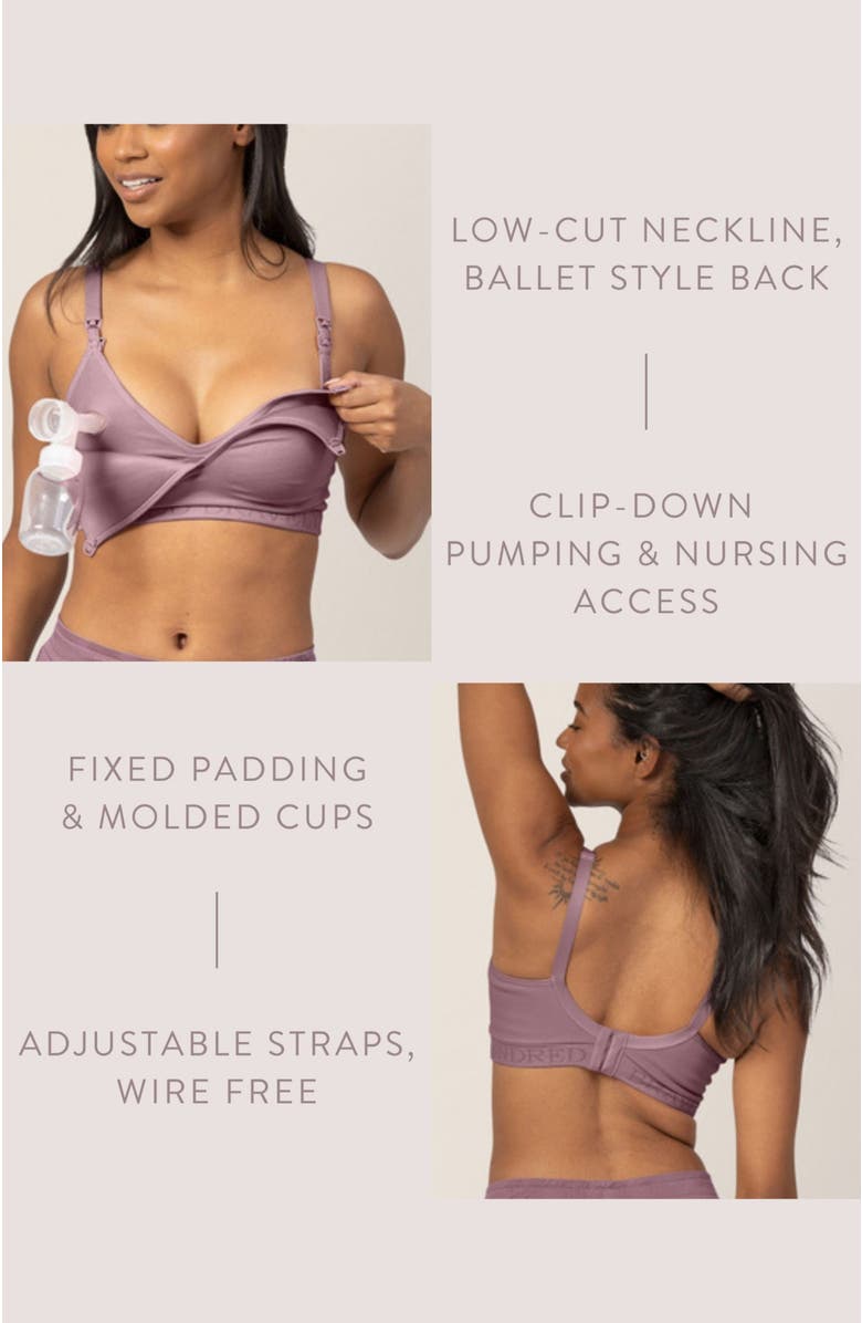 Kindred Bravely Busty Contour Hands-Free Pumping & Nursing Bra- Sizing Options Available in E-H Cup, Alternate, color, Twilight