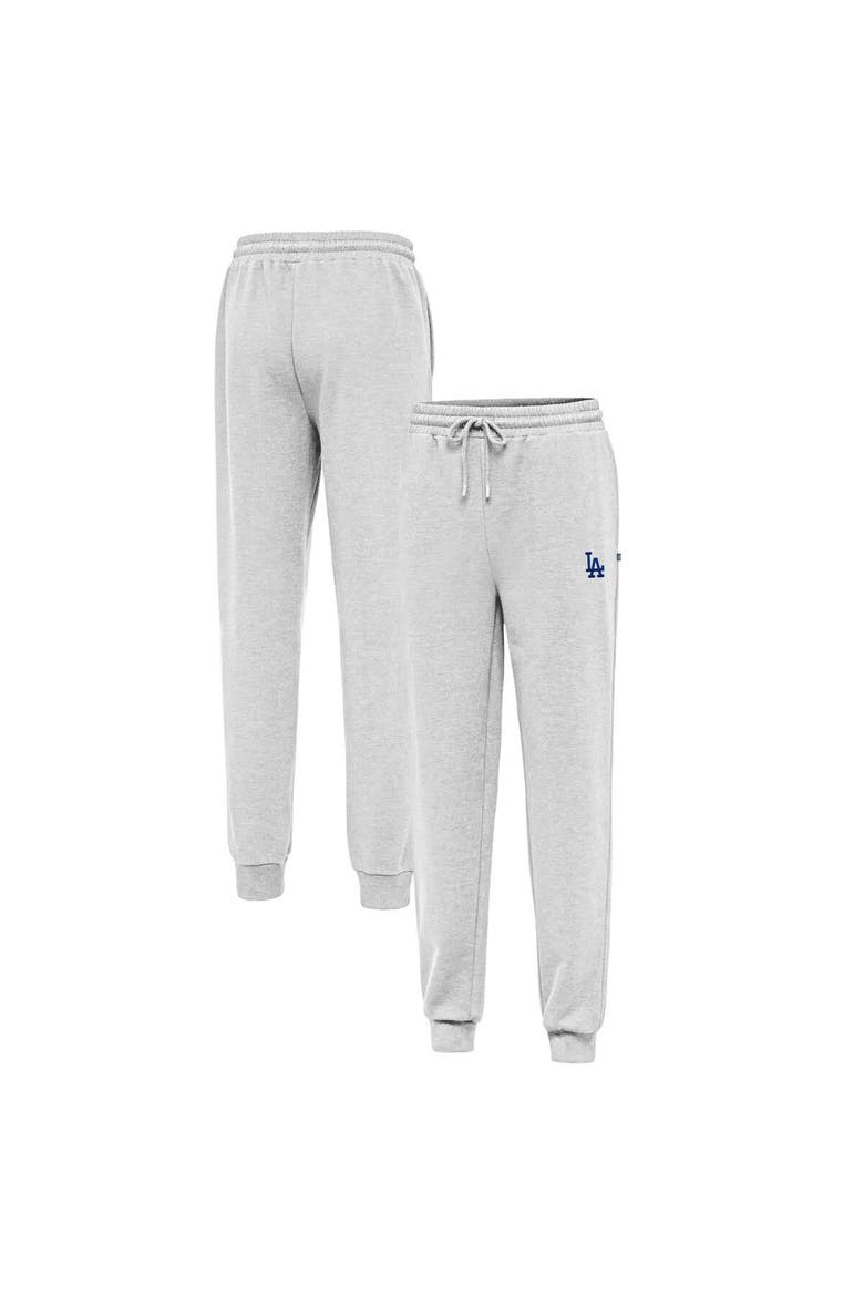 Men's Antigua Heather Gray Los Angeles Dodgers Idol Jogger Pants, Main, color, Heather Gray