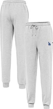 ANTIGUA Men's Antigua Heather Gray Los Angeles Dodgers Idol Jogger Pants